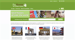Desktop Screenshot of proflowersinternational.com
